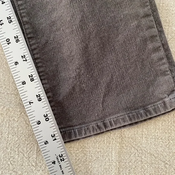 JAG High-Rise Straight Leg Pull-On Stretch Corduroy Pant in Gray - Size 8 - Picture 9 of 16